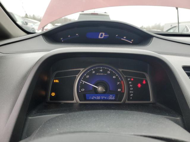 2HGFA16649H108222 - 2009 HONDA CIVIC LX-S RED photo 9