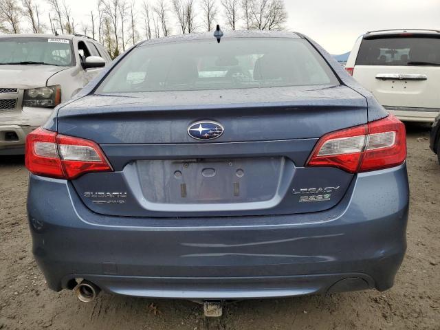 4S3BNAL68G3010042 - 2016 SUBARU LEGACY 2.5I LIMITED BLUE photo 6