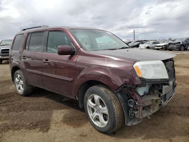 5FNYF4H67FB502371 - 2015 HONDA PILOT EXL BURGUNDY photo 4