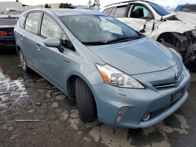 JTDZN3EU1EJ014125 - 2014 TOYOTA PRIUS V BLUE photo 4