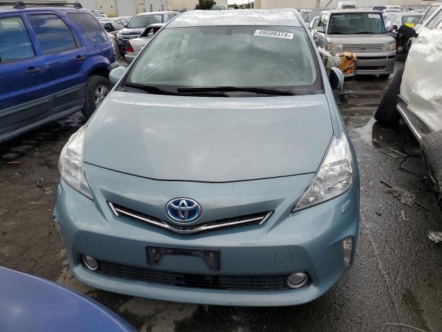 JTDZN3EU1EJ014125 - 2014 TOYOTA PRIUS V BLUE photo 5