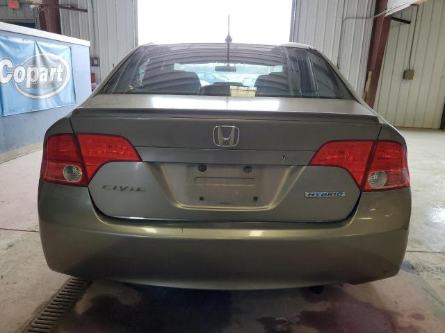 JHMFA36266S017673 - 2006 HONDA CIVIC HYBRID TAN photo 6