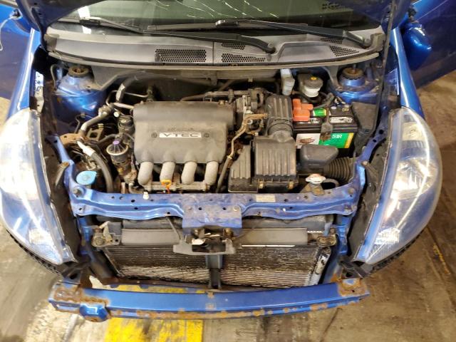 JHMGD37687S054156 - 2007 HONDA FIT S BLUE photo 11