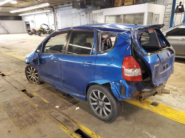 JHMGD37687S054156 - 2007 HONDA FIT S 蓝色 照片 2