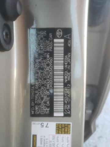 JTDKB20U083429960 - 2008 TOYOTA PRIUS SILVER photo 12