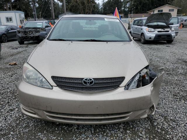 JTDBE32K540267554 - 2004 TOYOTA CAMRY LE TAN photo 5