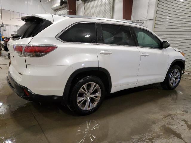 5TDJKRFH9ES024351 - 2014 TOYOTA HIGHLANDER XLE WHITE photo 3