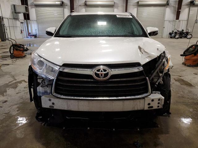 5TDJKRFH9ES024351 - 2014 TOYOTA HIGHLANDER XLE WHITE photo 5