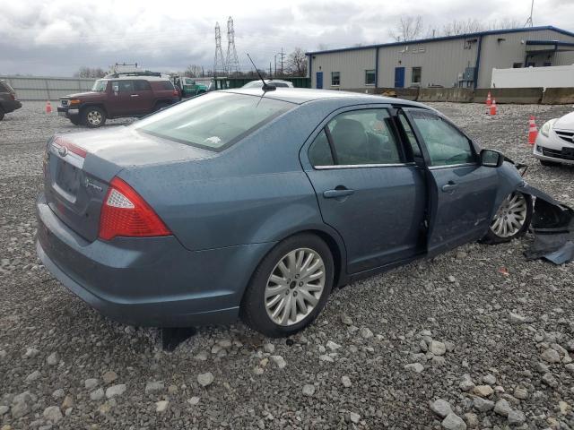 3FADP0L3XBR215252 - 2011 FORD FUSION HYBRID BLUE photo 3