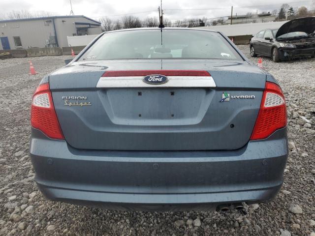 3FADP0L3XBR215252 - 2011 FORD FUSION HYBRID BLUE photo 6