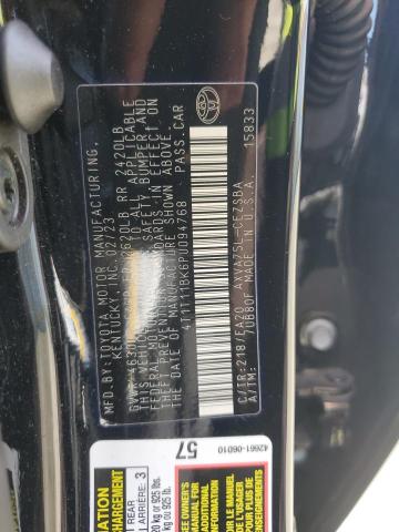 4T1T11BK6PU094768 - 2023 TOYOTA CAMRY SE NIGHT SHADE BLACK photo 12