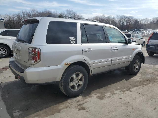 2HKYF18517H503430 - 2007 HONDA PILOT EXL SILVER photo 3