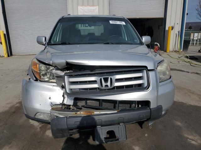 2HKYF18517H503430 - 2007 HONDA PILOT EXL SILVER photo 5