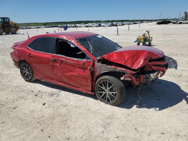 4T1G11AK6RU210394 - 2024 TOYOTA CAMRY SE NIGHT SHADE RED photo 4