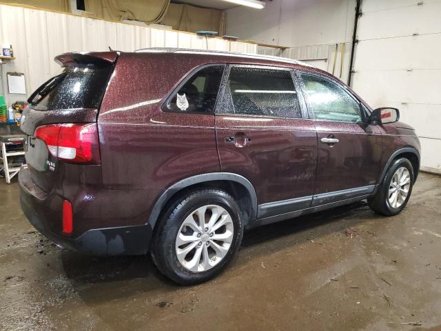 5XYKUDA71EG539065 - 2014 KIA SORENTO EX BURGUNDY photo 3