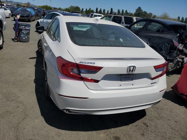 1HGCV3F10KA016648 - 2019 HONDA ACCORD HYBRID WHITE photo 6