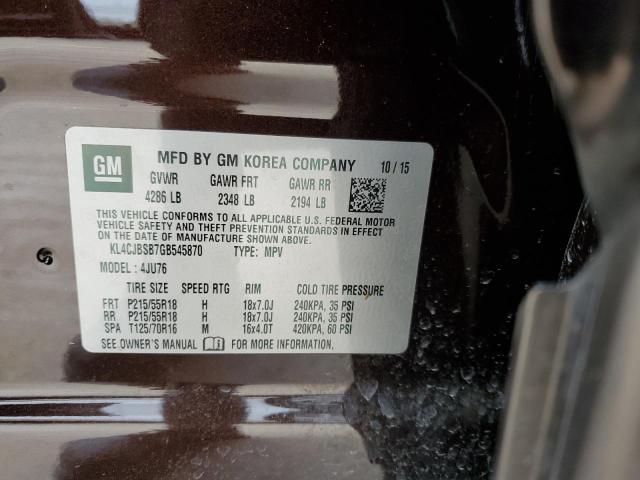 KL4CJBSB7GB545870 - 2016 BUICK ENCORE CONVENIENCE 棕色 照片 14