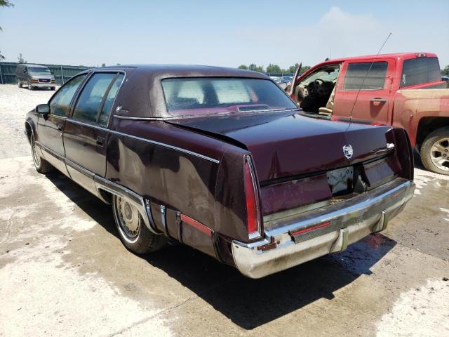 1G6DW5275PR707207 - 1993 CADILLAC FLEETWOOD CHASSIS MAROON photo 3