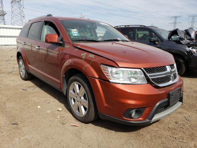 3C4PDCDG3ET287517 - 2014 DODGE JOURNEY LIMITED ORANGE photo 4