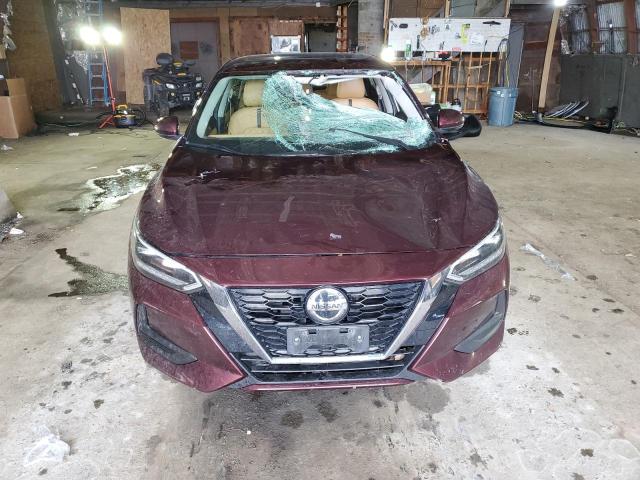 3N1AB8CV4LY287537 - 2020 NISSAN SENTRA SV BURGUNDY photo 5