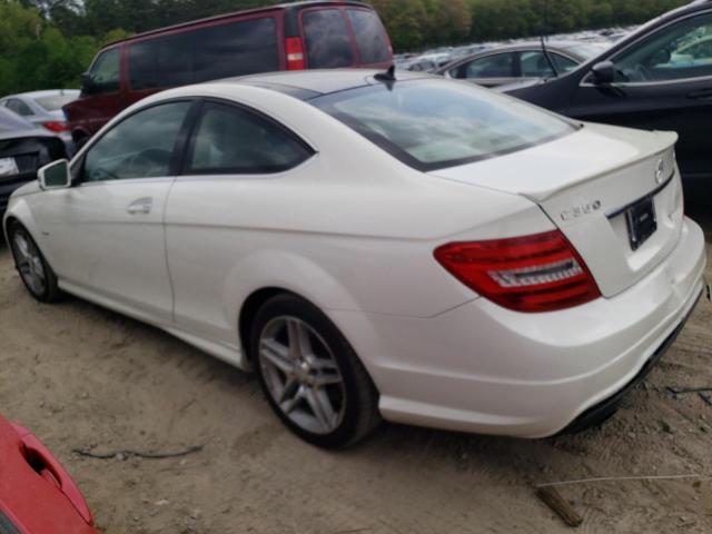 WDDGJ8JB1CF897458 - 2012 MERCEDES-BENZ C 350 4MATIC WHITE photo 2