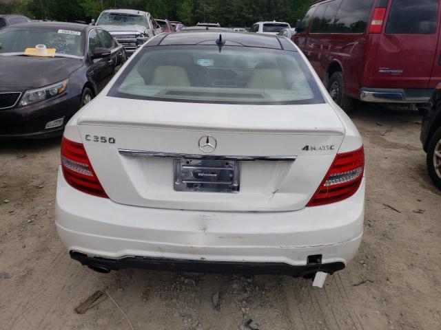 WDDGJ8JB1CF897458 - 2012 MERCEDES-BENZ C 350 4MATIC WHITE photo 6