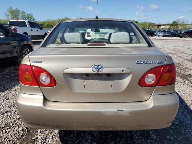 1NXBR32E14Z200372 - 2004 TOYOTA COROLLA CE TAN photo 6