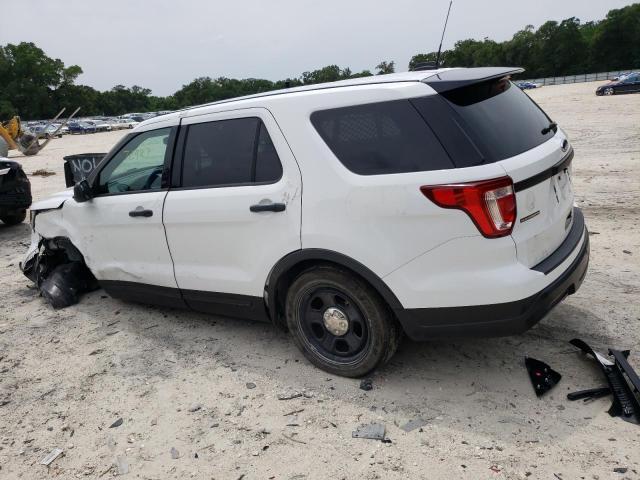 1FM5K8AR4JGC95037 - 2018 FORD EXPLORER POLICE INTERCEPTOR WHITE photo 2