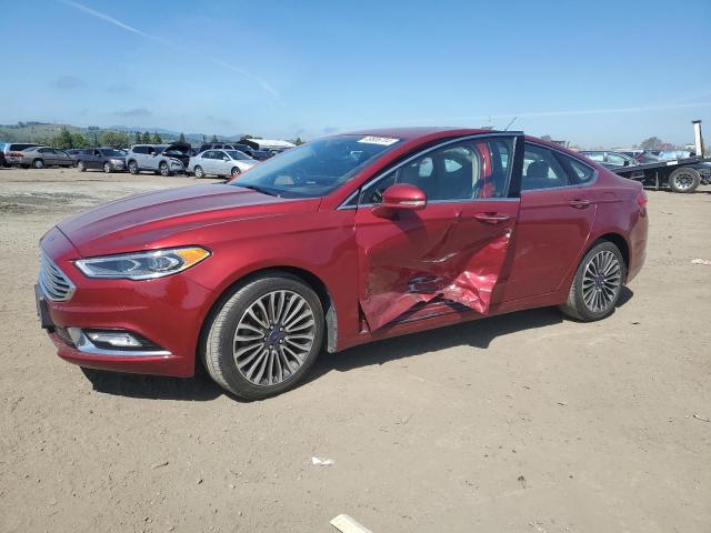 3FA6P0H90HR414163 - 2017 FORD FUSION SE RED photo 1