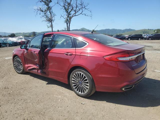 3FA6P0H90HR414163 - 2017 FORD FUSION SE RED photo 2