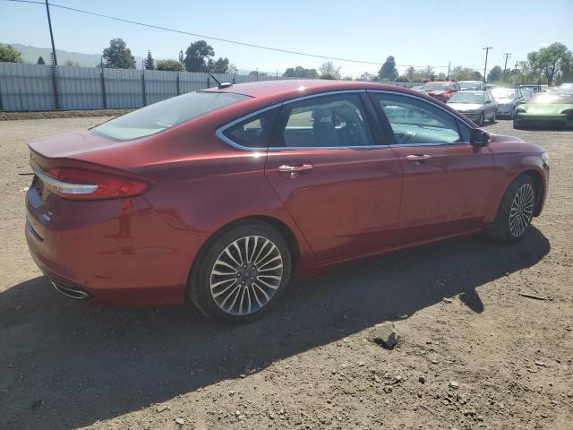 3FA6P0H90HR414163 - 2017 FORD FUSION SE RED photo 3