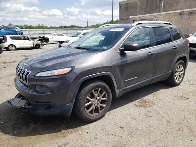 1C4PJMCB4EW242102 - 2014 JEEP CHEROKEE LATITUDE GRAY photo 1