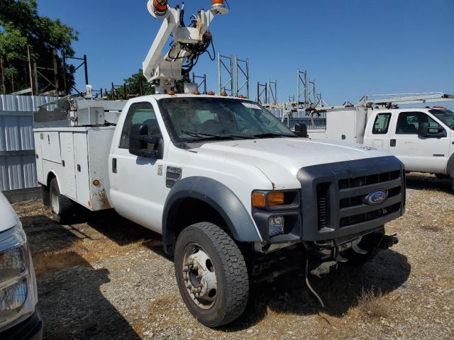 1FD4F47Y58EE09611 - 2008 FORD F450 SUPER DUTY WHITE photo 4