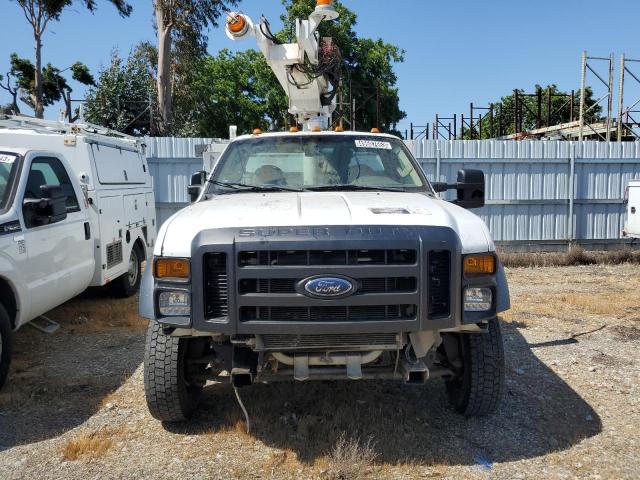 1FD4F47Y58EE09611 - 2008 FORD F450 SUPER DUTY WHITE photo 5