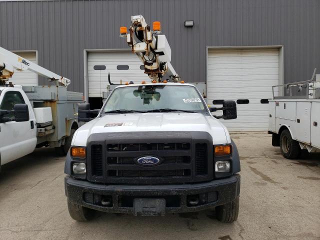 1FD4F46Y58EB01999 - 2008 FORD F450 SUPER DUTY WHITE photo 5