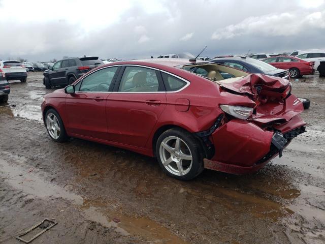 3FA6P0HD5ER168310 - 2014 FORD FUSION SE RED photo 2