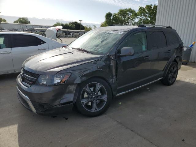 3C4PDCGG6KT727575 - 2019 DODGE JOURNEY CROSSROAD GRAY photo 1