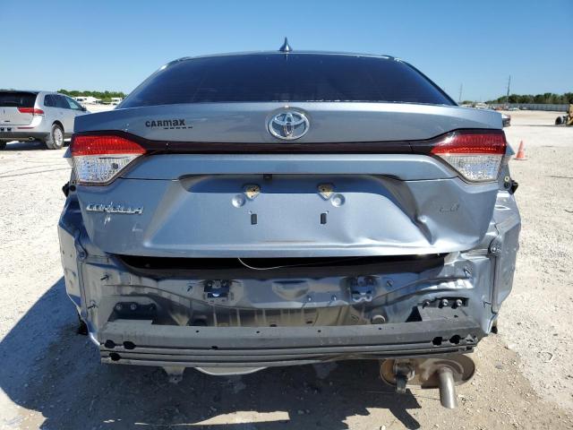 JTDEPMAE2NJ219059 - 2022 TOYOTA COROLLA LE BLUE photo 6