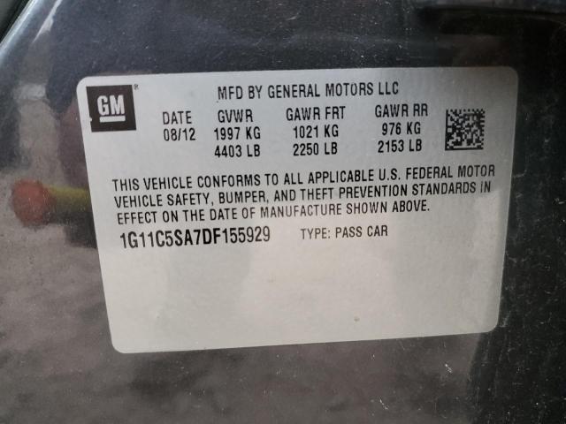 1G11C5SA7DF155929 - 2013 CHEVROLET MALIBU 1LT 灰色 照片 13