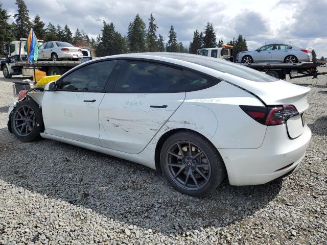 5YJ3E1EBXMF876192 - 2021 TESLA MODEL 3 WHITE photo 2