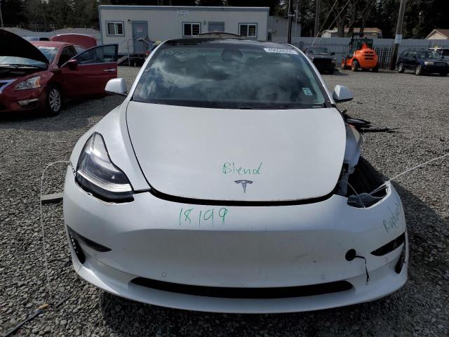 5YJ3E1EBXMF876192 - 2021 TESLA MODEL 3 WHITE photo 5