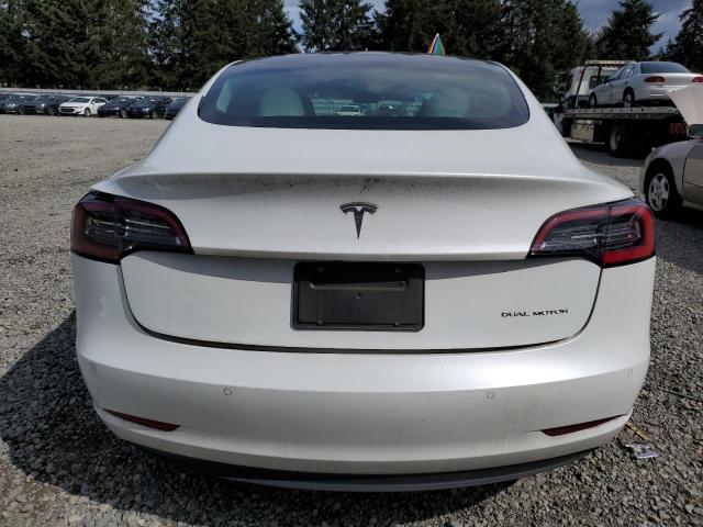 5YJ3E1EBXMF876192 - 2021 TESLA MODEL 3 WHITE photo 6