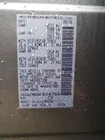 5N1DR2MN5HC614766 - 2017 NISSAN PATHFINDER S 灰色 照片 13