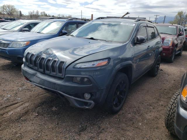 1C4PJMBS4FW504736 - 2015 JEEP CHEROKEE TRAILHAWK ნაცრისფერი ფოტო 1