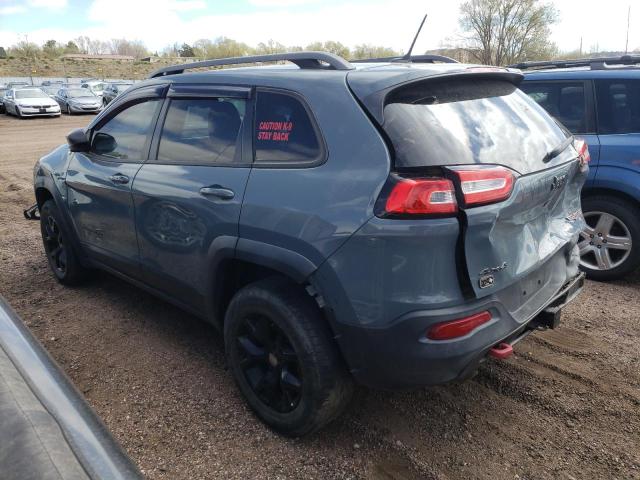 1C4PJMBS4FW504736 - 2015 JEEP CHEROKEE TRAILHAWK GRAY photo 2