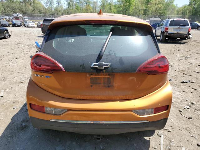 1G1FW6S07H4156669 - 2017 CHEVROLET BOLT EV LT ORANGE photo 6