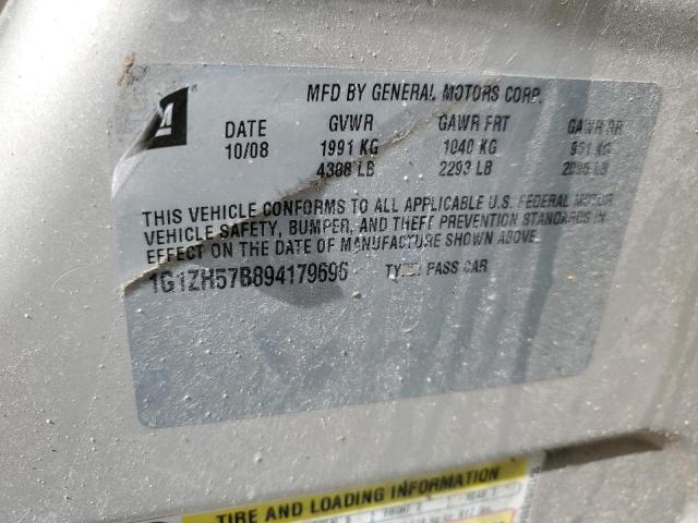 1G1ZH57B894179696 - 2009 CHEVROLET MALIBU 1LT Qəhvəyi foto 12