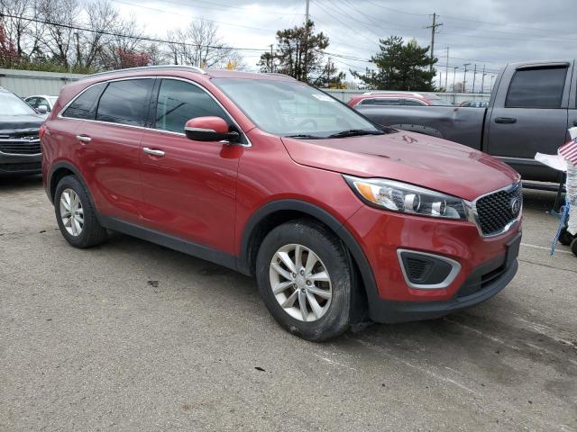 5XYPG4A37HG302174 - 2017 KIA SORENTO LX RED photo 4