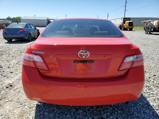 4T1BE46K47U090889 - 2007 TOYOTA CAMRY CE RED photo 6