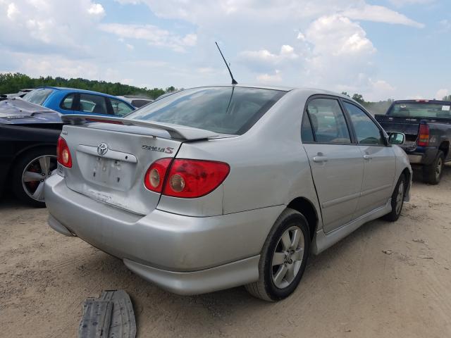 1NXBR32E45Z423278 - 2005 TOYOTA COROLLA S CE SILVER photo 4